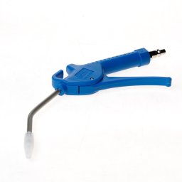 Blaaspistool blauw met silencer