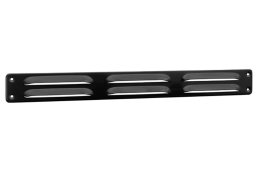 Schoepenrooster aluminium 370x40mm zwart